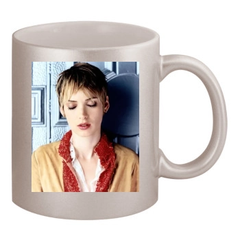 Winona Ryder 11oz Metallic Silver Mug