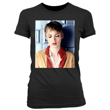 Winona Ryder Women's Junior Cut Crewneck T-Shirt