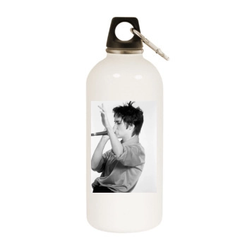 Winona Ryder White Water Bottle With Carabiner