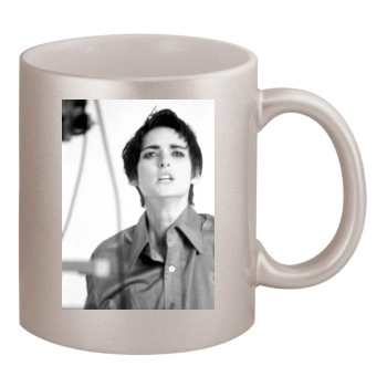 Winona Ryder 11oz Metallic Silver Mug