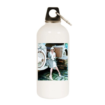 Winona Ryder White Water Bottle With Carabiner
