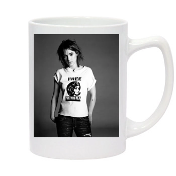 Winona Ryder 14oz White Statesman Mug