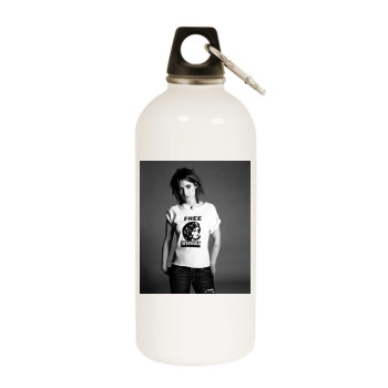 Winona Ryder White Water Bottle With Carabiner