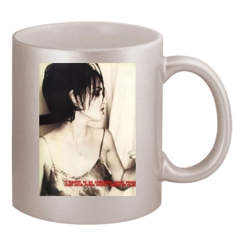 Winona Ryder 11oz Metallic Silver Mug