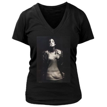 Winona Ryder Women's Deep V-Neck TShirt