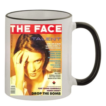 Winona Ryder 11oz Colored Rim & Handle Mug