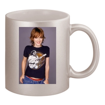 Winona Ryder 11oz Metallic Silver Mug