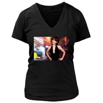 Winona Ryder Women's Deep V-Neck TShirt