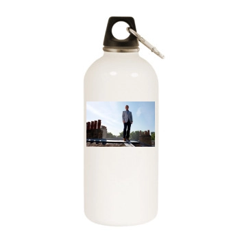 Daniel Craig White Water Bottle With Carabiner