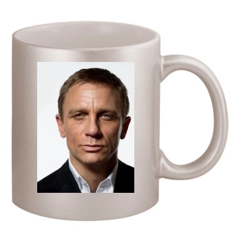 Daniel Craig 11oz Metallic Silver Mug