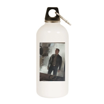 Daniel Craig White Water Bottle With Carabiner