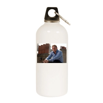 Daniel Craig White Water Bottle With Carabiner