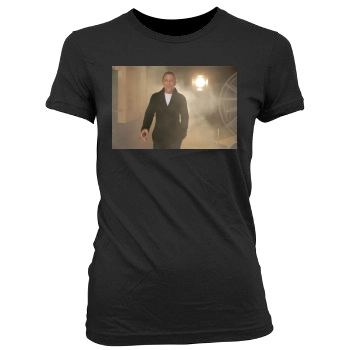 Daniel Craig Women's Junior Cut Crewneck T-Shirt