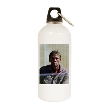 Daniel Craig White Water Bottle With Carabiner