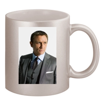 Daniel Craig 11oz Metallic Silver Mug