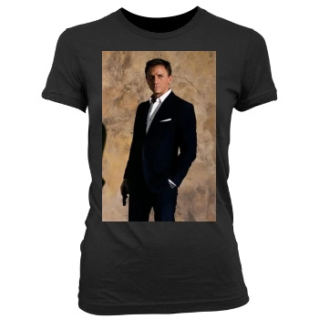 Daniel Craig Women's Junior Cut Crewneck T-Shirt