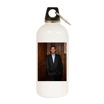 Daniel Craig White Water Bottle With Carabiner