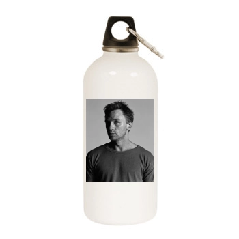 Daniel Craig White Water Bottle With Carabiner