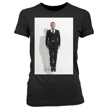 Daniel Craig Women's Junior Cut Crewneck T-Shirt