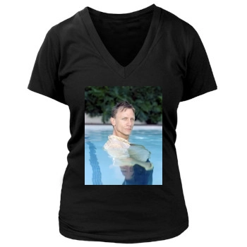 Daniel Craig Women's Deep V-Neck TShirt