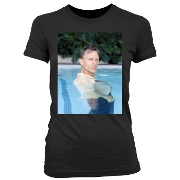 Daniel Craig Women's Junior Cut Crewneck T-Shirt