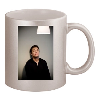 Jeremy Renner 11oz Metallic Silver Mug