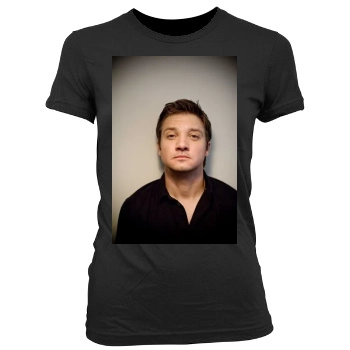 Jeremy Renner Women's Junior Cut Crewneck T-Shirt