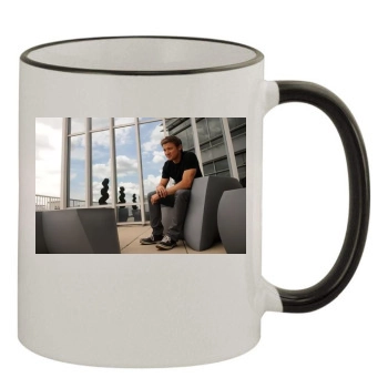 Jeremy Renner 11oz Colored Rim & Handle Mug