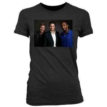 Jeremy Renner Women's Junior Cut Crewneck T-Shirt