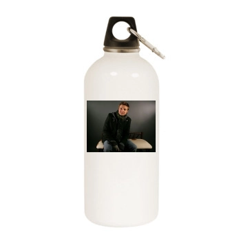 Jeremy Renner White Water Bottle With Carabiner