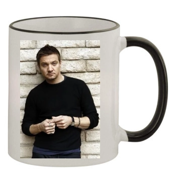 Jeremy Renner 11oz Colored Rim & Handle Mug