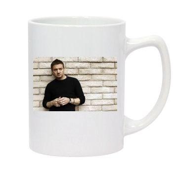 Jeremy Renner 14oz White Statesman Mug