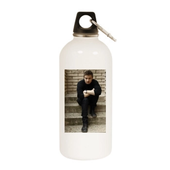 Jeremy Renner White Water Bottle With Carabiner