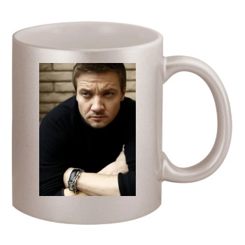 Jeremy Renner 11oz Metallic Silver Mug