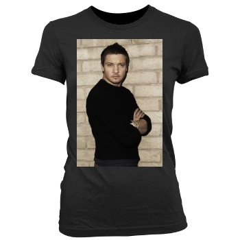 Jeremy Renner Women's Junior Cut Crewneck T-Shirt