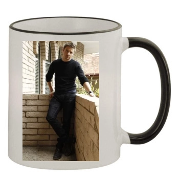 Jeremy Renner 11oz Colored Rim & Handle Mug