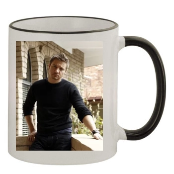 Jeremy Renner 11oz Colored Rim & Handle Mug