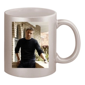 Jeremy Renner 11oz Metallic Silver Mug