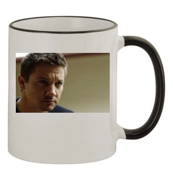 Jeremy Renner 11oz Colored Rim & Handle Mug