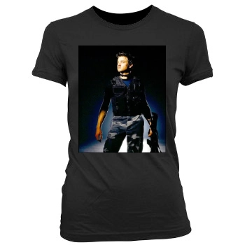 Jeremy Renner Women's Junior Cut Crewneck T-Shirt