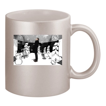 Jeremy Renner 11oz Metallic Silver Mug