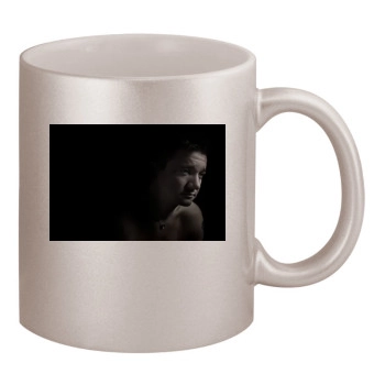 Jeremy Renner 11oz Metallic Silver Mug