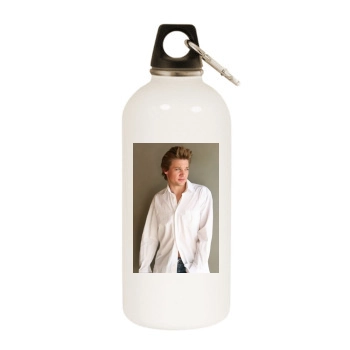 Jeremy Renner White Water Bottle With Carabiner