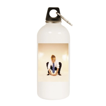 Cate Blanchett White Water Bottle With Carabiner