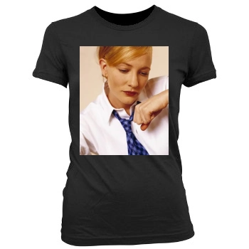 Cate Blanchett Women's Junior Cut Crewneck T-Shirt