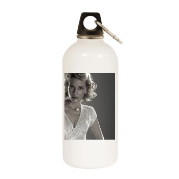 Cate Blanchett White Water Bottle With Carabiner