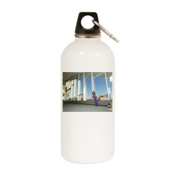 Courteney Cox White Water Bottle With Carabiner