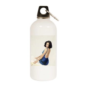 Courteney Cox White Water Bottle With Carabiner