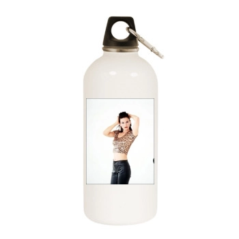 Courteney Cox White Water Bottle With Carabiner