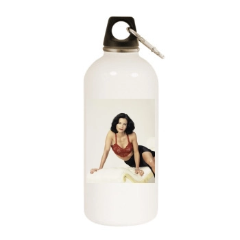 Courteney Cox White Water Bottle With Carabiner